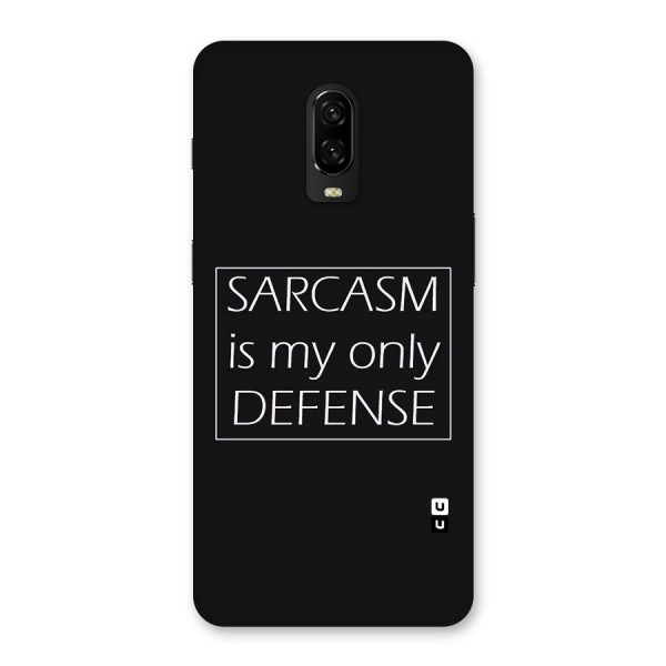Sarcasm Defence Back Case for OnePlus 6T