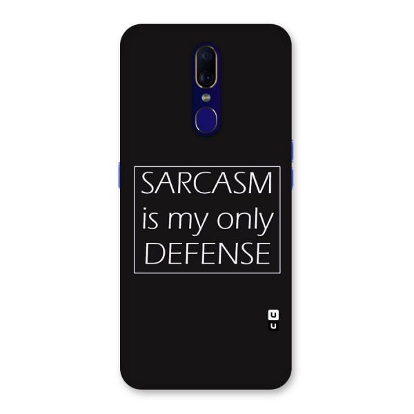 Sarcasm Defence Back Case for Oppo A9