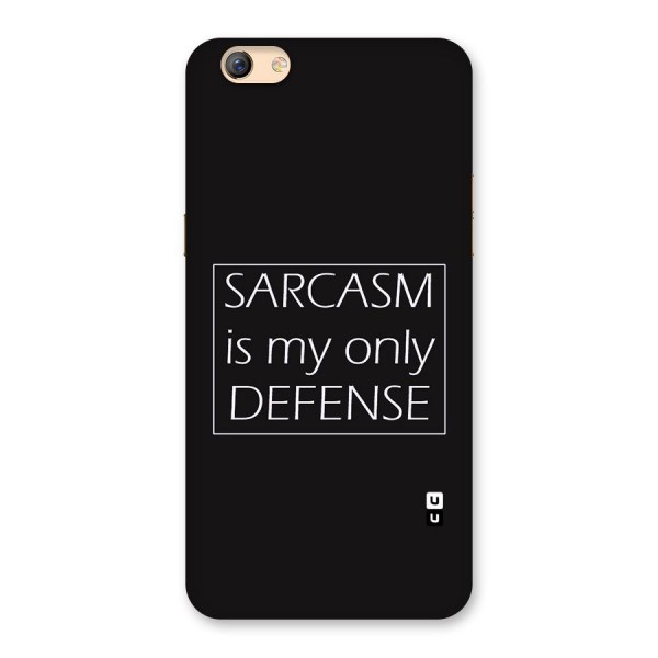 Sarcasm Defence Back Case for Oppo F3 Plus