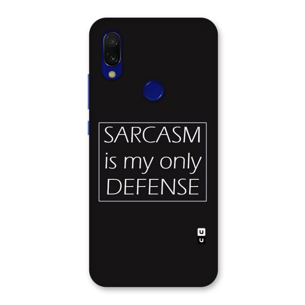 Sarcasm Defence Back Case for Redmi 7