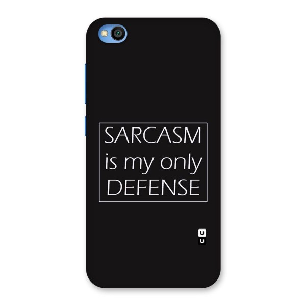 Sarcasm Defence Back Case for Redmi Go