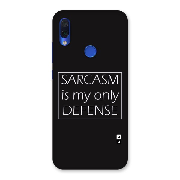 Sarcasm Defence Back Case for Redmi Note 7