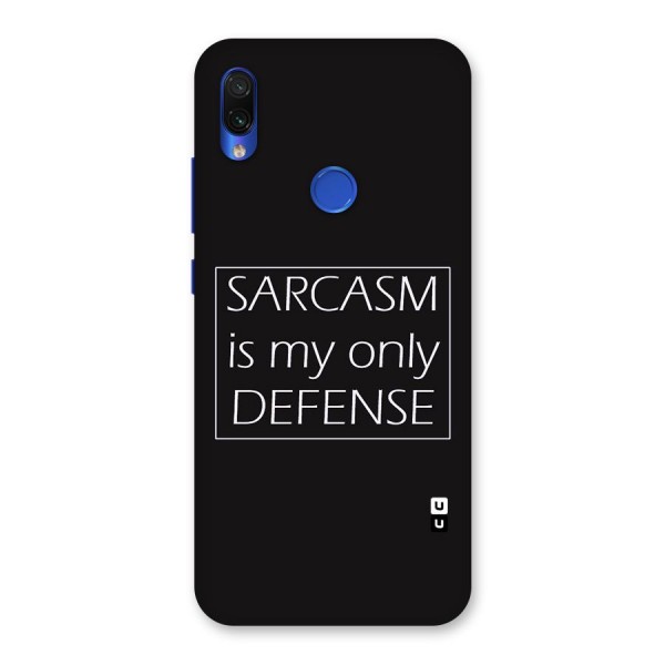 Sarcasm Defence Back Case for Redmi Note 7S