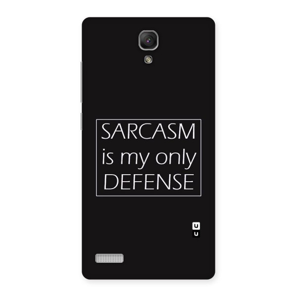 Sarcasm Defence Back Case for Redmi Note Prime