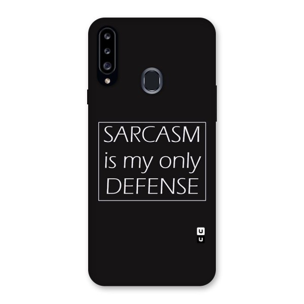 Sarcasm Defence Back Case for Samsung Galaxy A20s