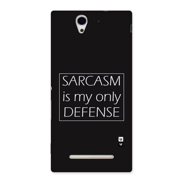 Sarcasm Defence Back Case for Sony Xperia C3
