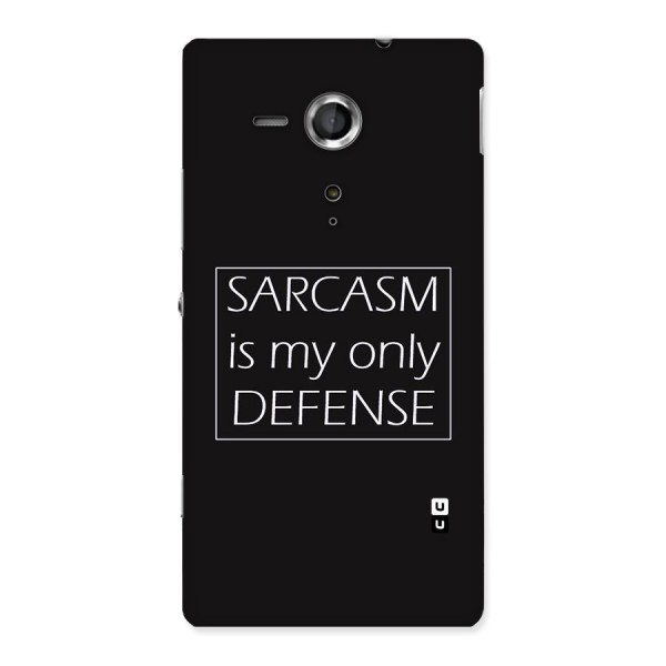 Sarcasm Defence Back Case for Sony Xperia SP
