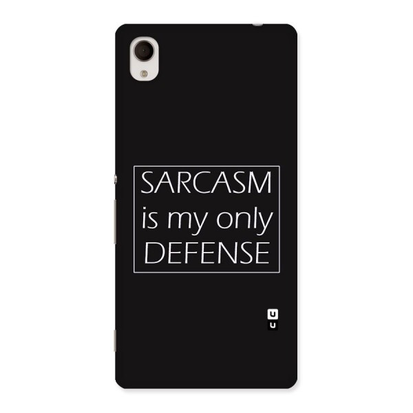 Sarcasm Defence Back Case for Xperia M4 Aqua