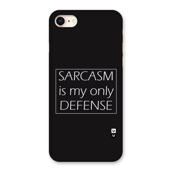 Sarcasm Defence Back Case for iPhone 8