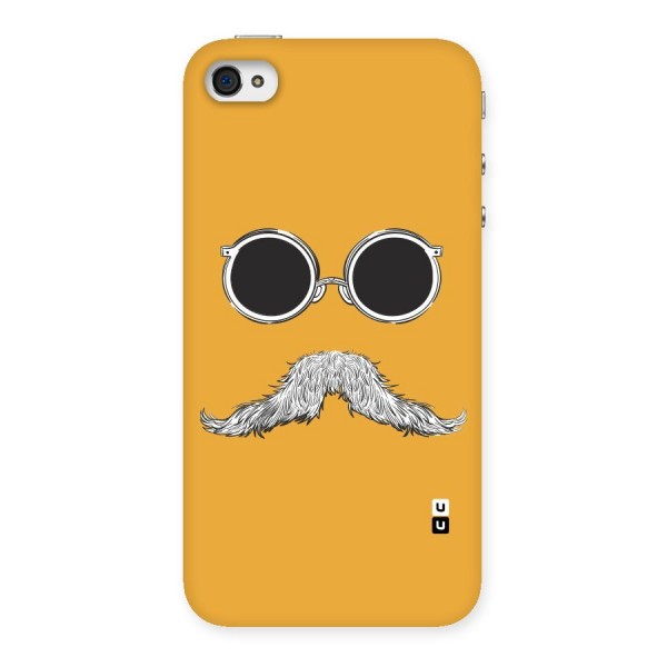 Sassy Mustache Back Case for iPhone 4 4s