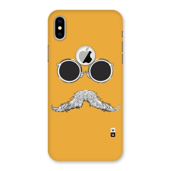 Sassy Mustache Back Case for iPhone XS Logo Cut