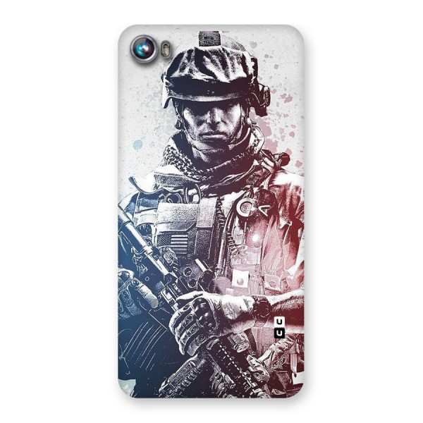 Saviour Back Case for Micromax Canvas Fire 4 A107