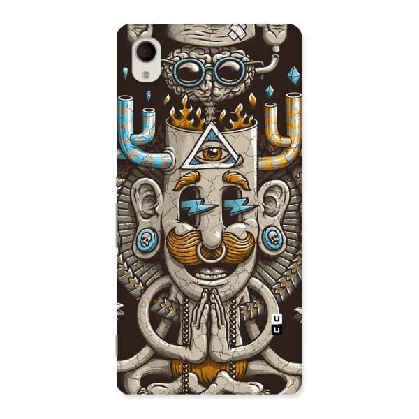 Sculpture Design Back Case for Sony Xperia M4
