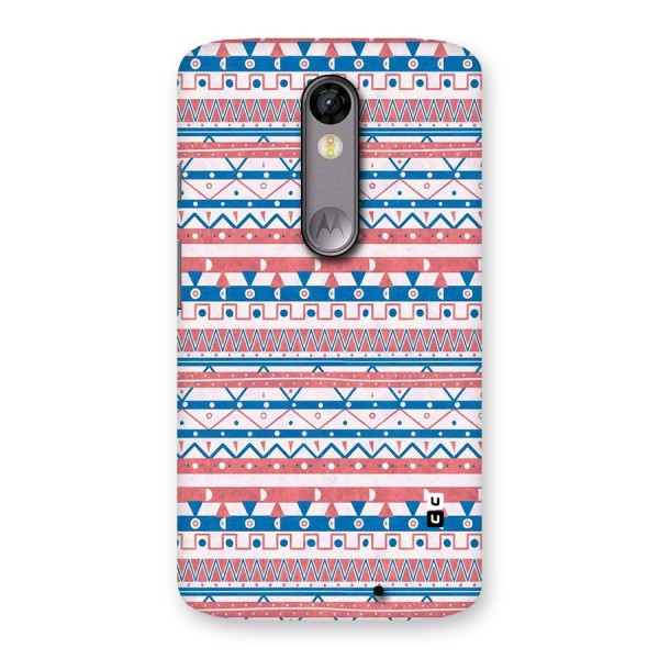 Seamless Ethnic Pattern Back Case for Moto X Force