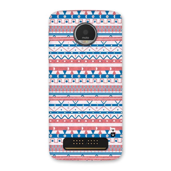 Seamless Ethnic Pattern Back Case for Moto Z Play