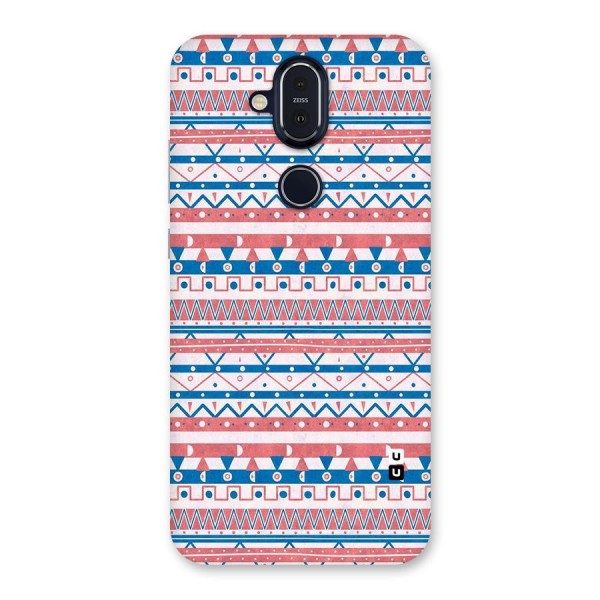 Seamless Ethnic Pattern Back Case for Nokia 8.1