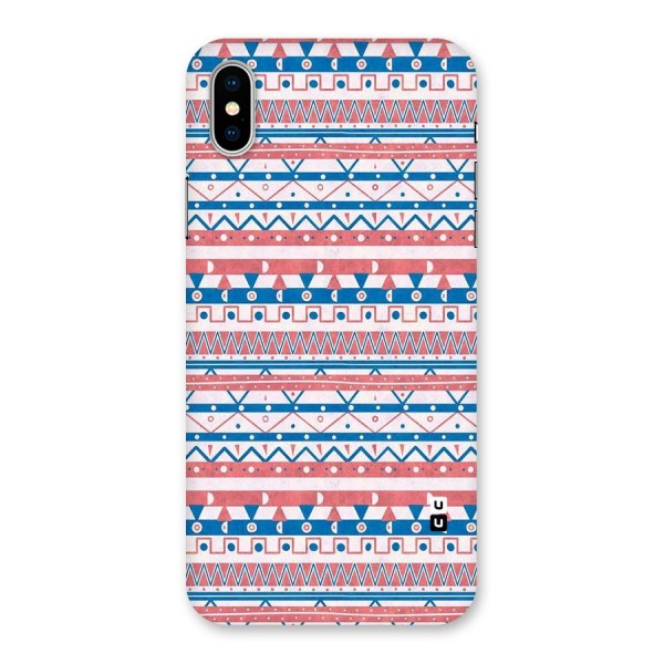 Seamless Ethnic Pattern Back Case for iPhone X