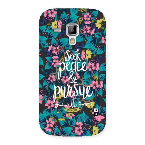 Seek Peace Back Case for Galaxy S Duos