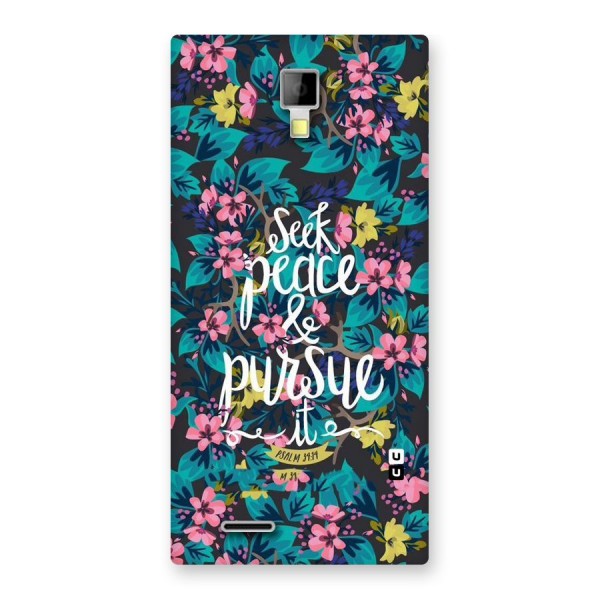Seek Peace Back Case for Micromax Canvas Xpress A99