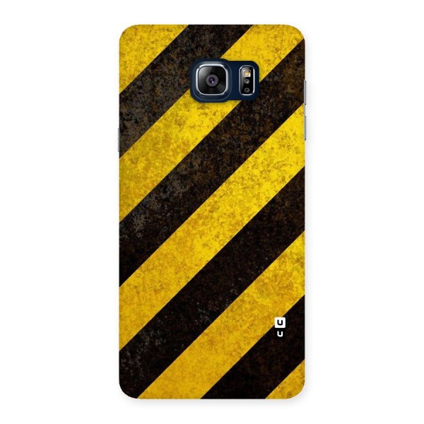 Shaded Yellow Stripes Back Case for Galaxy Note 5