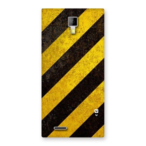 Shaded Yellow Stripes Back Case for Micromax Canvas Xpress A99