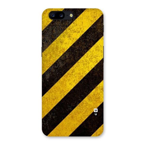 Shaded Yellow Stripes Back Case for OnePlus 5