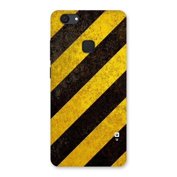 Shaded Yellow Stripes Back Case for Vivo V7 Plus