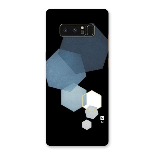 Shades Of Blue Shapes Back Case for Galaxy Note 8