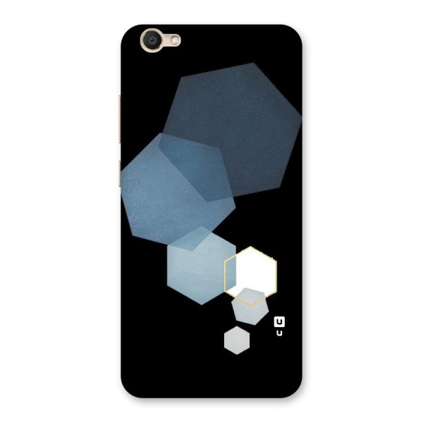 Shades Of Blue Shapes Back Case for Vivo Y67