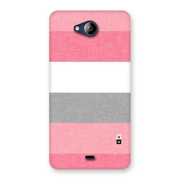 Shades Pink Stripes Back Case for Canvas Play Q355