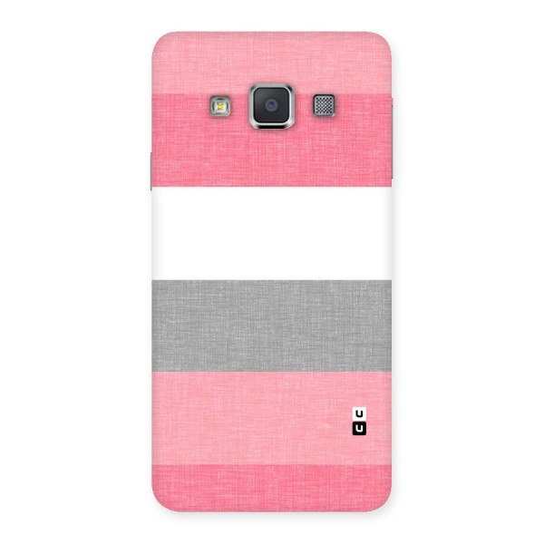 Shades Pink Stripes Back Case for Galaxy A3