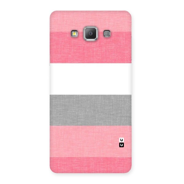 Shades Pink Stripes Back Case for Galaxy A7