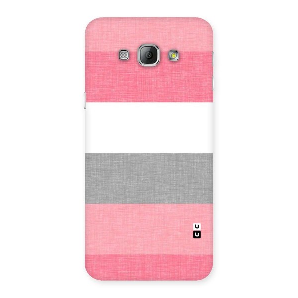 Shades Pink Stripes Back Case for Galaxy A8