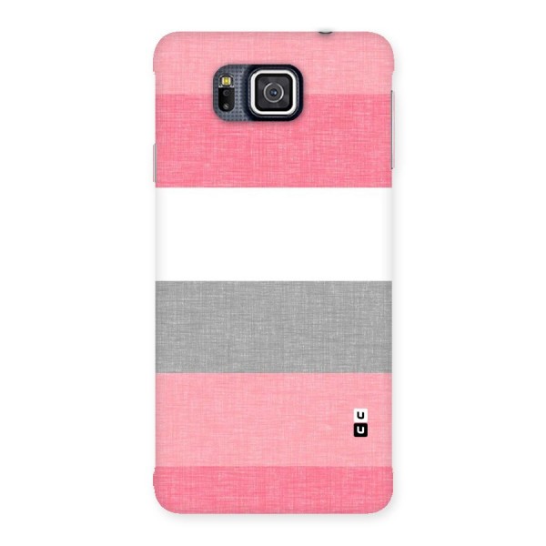 Shades Pink Stripes Back Case for Galaxy Alpha
