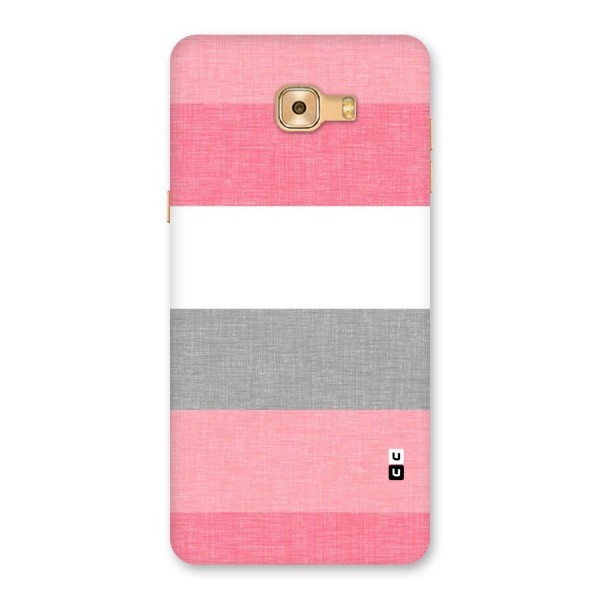 Shades Pink Stripes Back Case for Galaxy C9 Pro