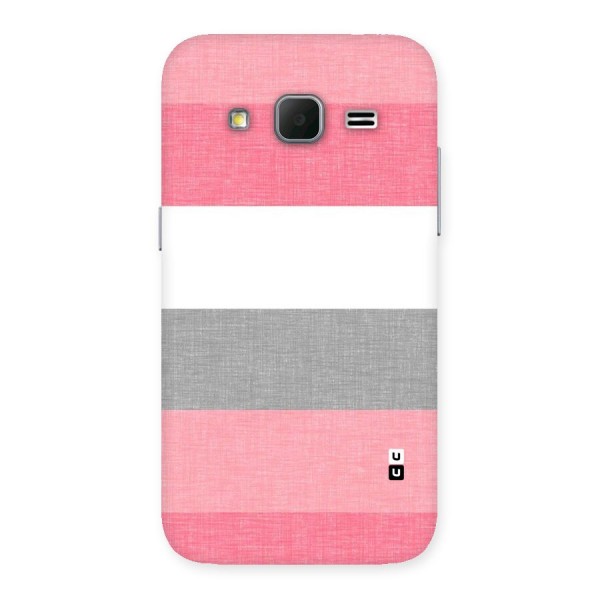 Shades Pink Stripes Back Case for Galaxy Core Prime