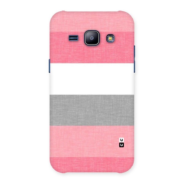 Shades Pink Stripes Back Case for Galaxy J1