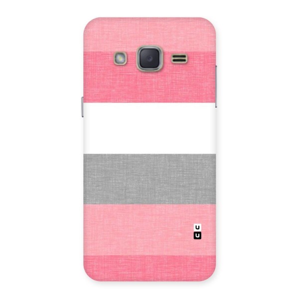 Shades Pink Stripes Back Case for Galaxy J2