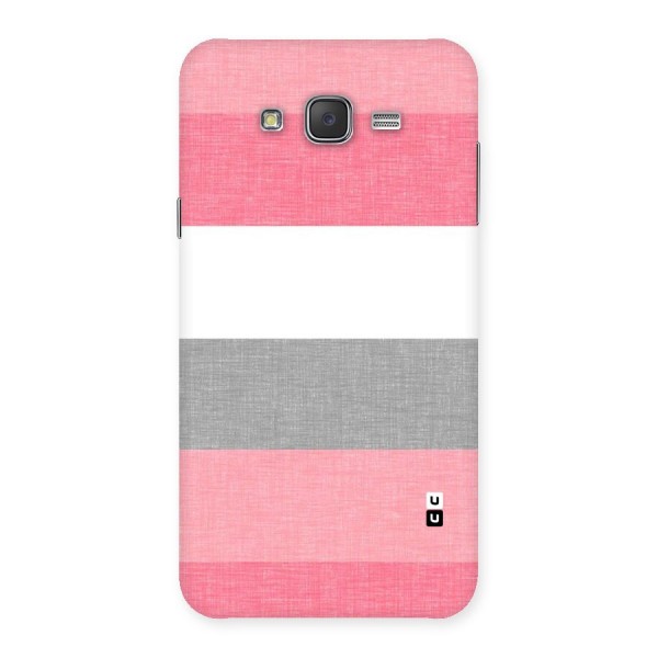 Shades Pink Stripes Back Case for Galaxy J7