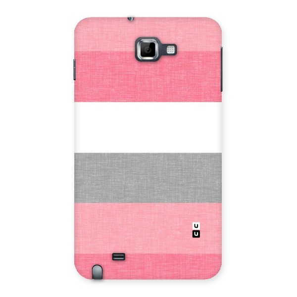 Shades Pink Stripes Back Case for Galaxy Note
