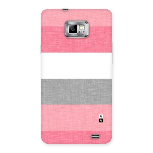 Shades Pink Stripes Back Case for Galaxy S2