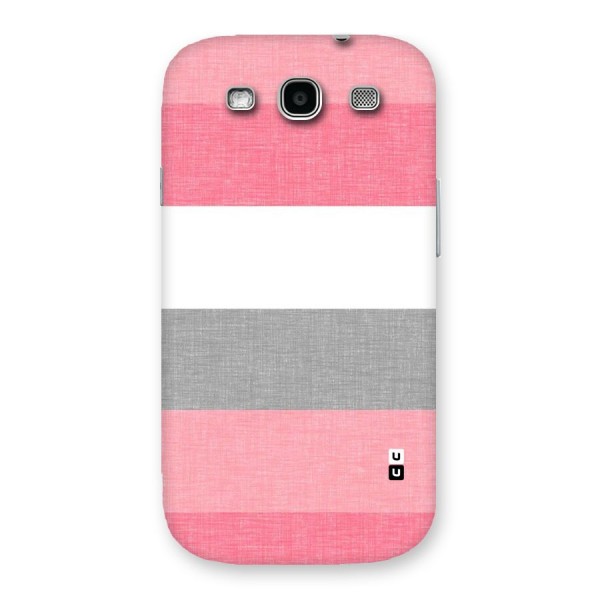 Shades Pink Stripes Back Case for Galaxy S3