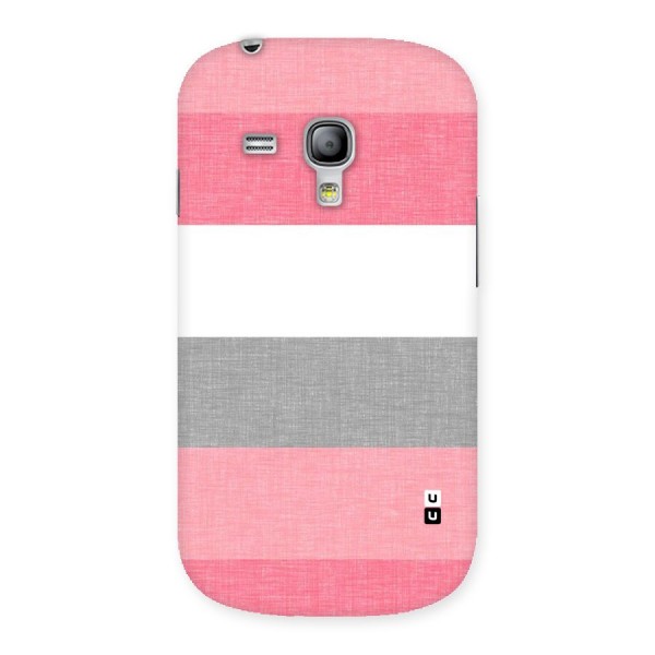 Shades Pink Stripes Back Case for Galaxy S3 Mini