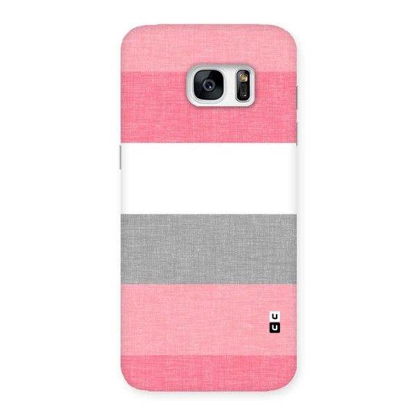 Shades Pink Stripes Back Case for Galaxy S7 Edge