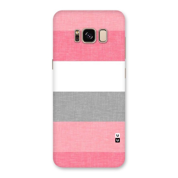 Shades Pink Stripes Back Case for Galaxy S8