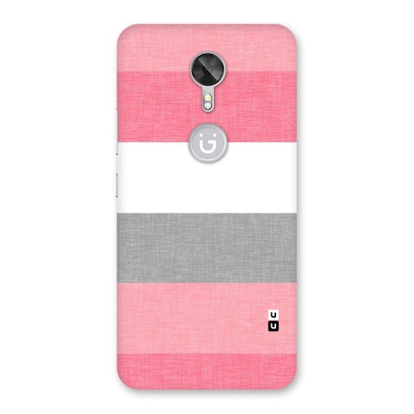 Shades Pink Stripes Back Case for Gionee A1