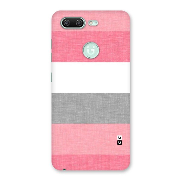 Shades Pink Stripes Back Case for Gionee S10