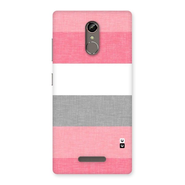 Shades Pink Stripes Back Case for Gionee S6s