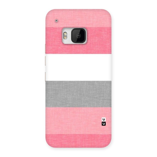Shades Pink Stripes Back Case for HTC One M9