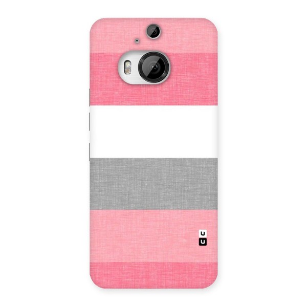 Shades Pink Stripes Back Case for HTC One M9 Plus